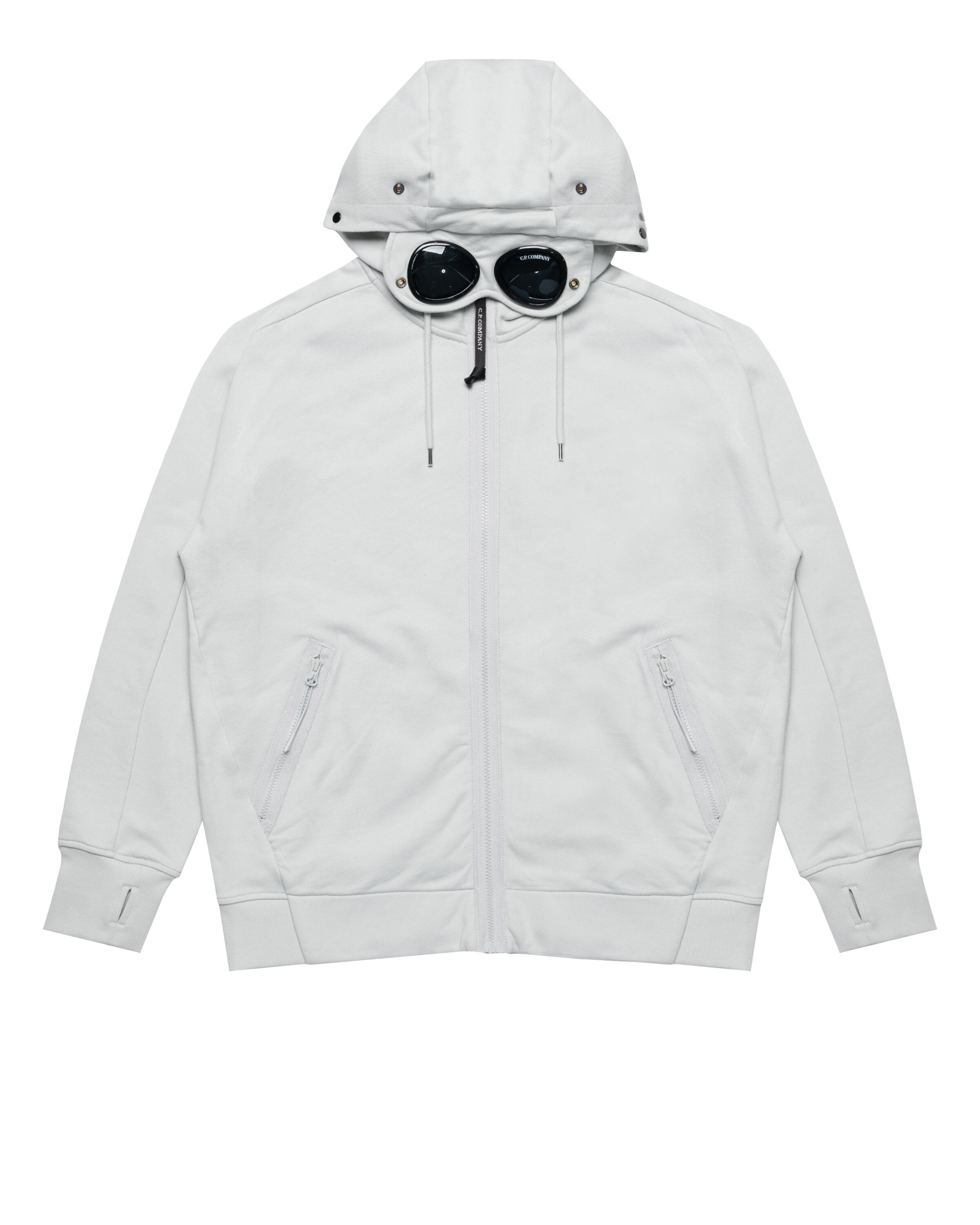 C.P. Company DIAGONAL RAISED FLEECE GOGGLE ZIPPED HOODED